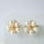 White Champa Earrings – Turquoise