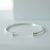 Elliptical Silver Bangle