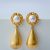 Gilded Molten Drop Earrings