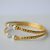 Gilded Molten Double Bangle