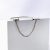 Elliptical Silver Bangle with Chain