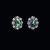 Mother of Pearl Diamond Studs