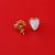 Pearl Heart Studs